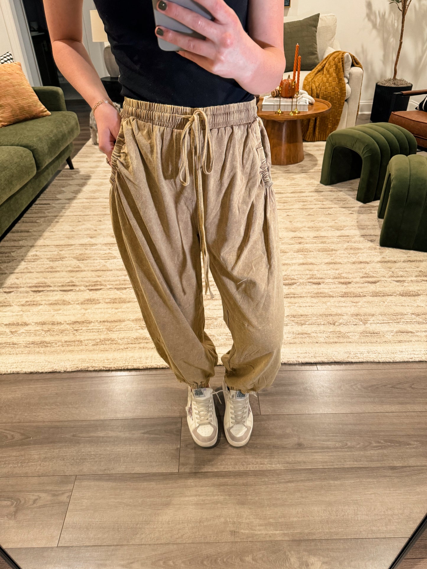 Mineral Washed Joggers