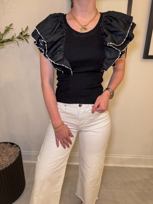 Posey Ruffle Sleeve Top