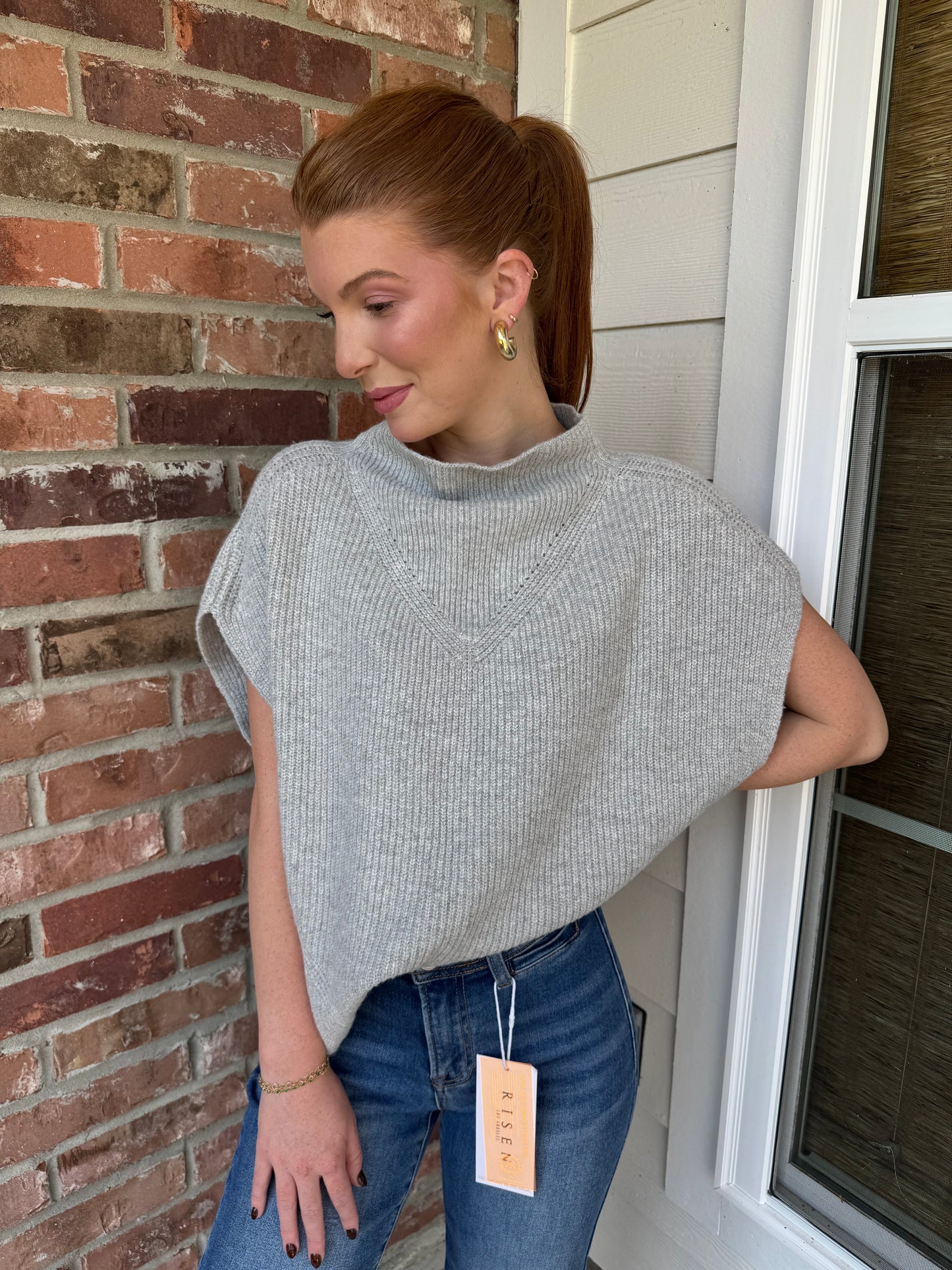 Dune Grey Sweater Vest