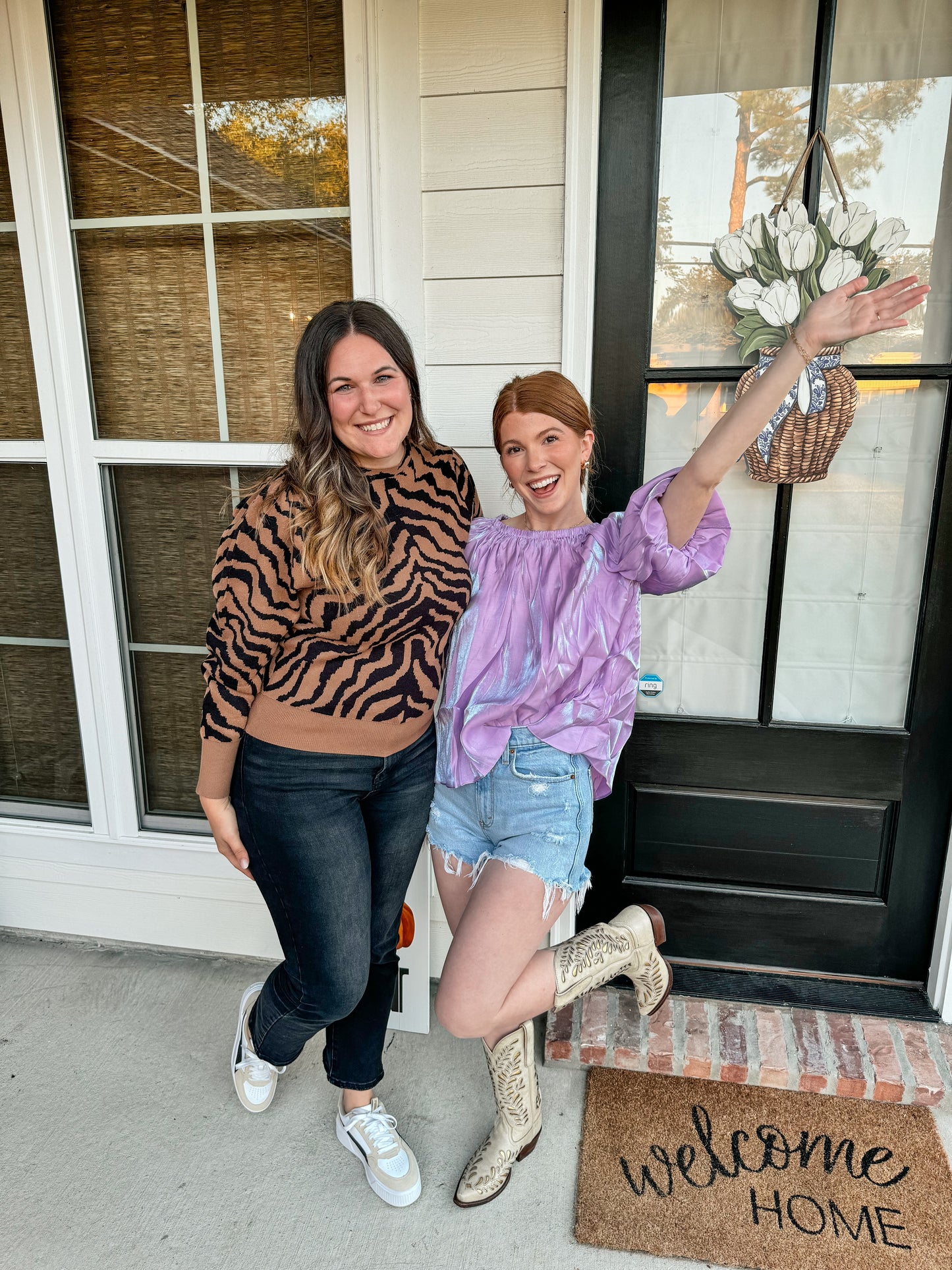 Iridescent Balloon Sleeve Top