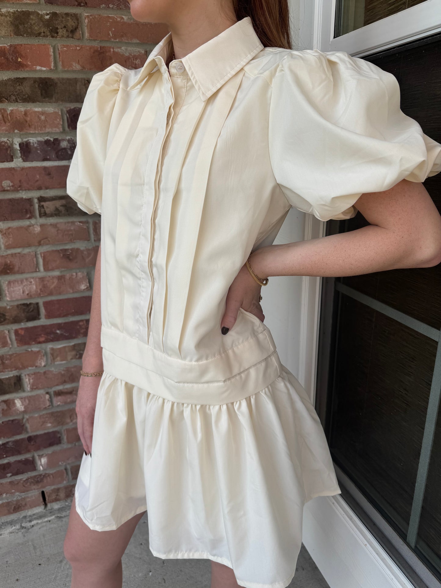 Pure Elegance Cream Dress