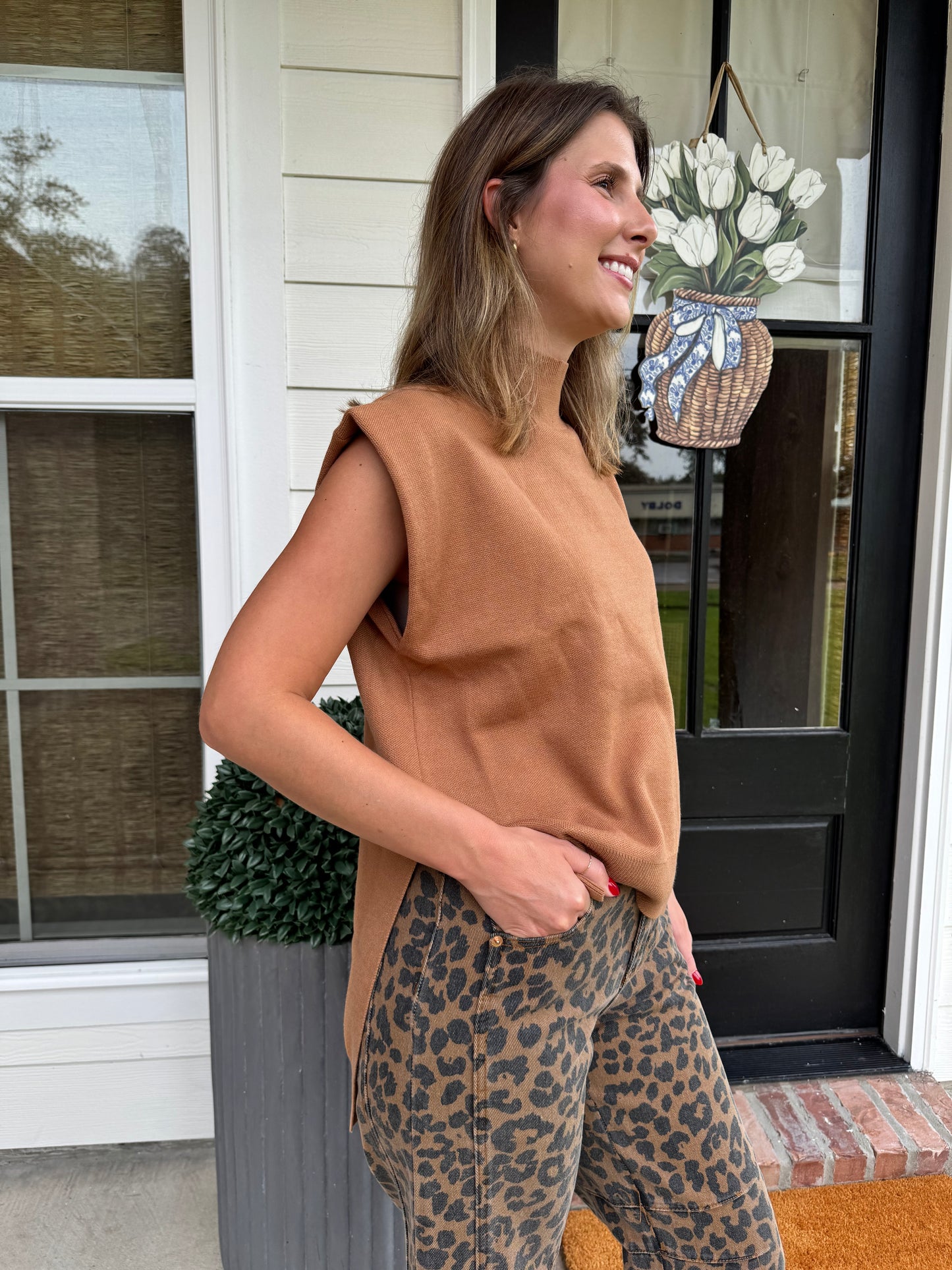 Greda Camel Hi-Lo Top