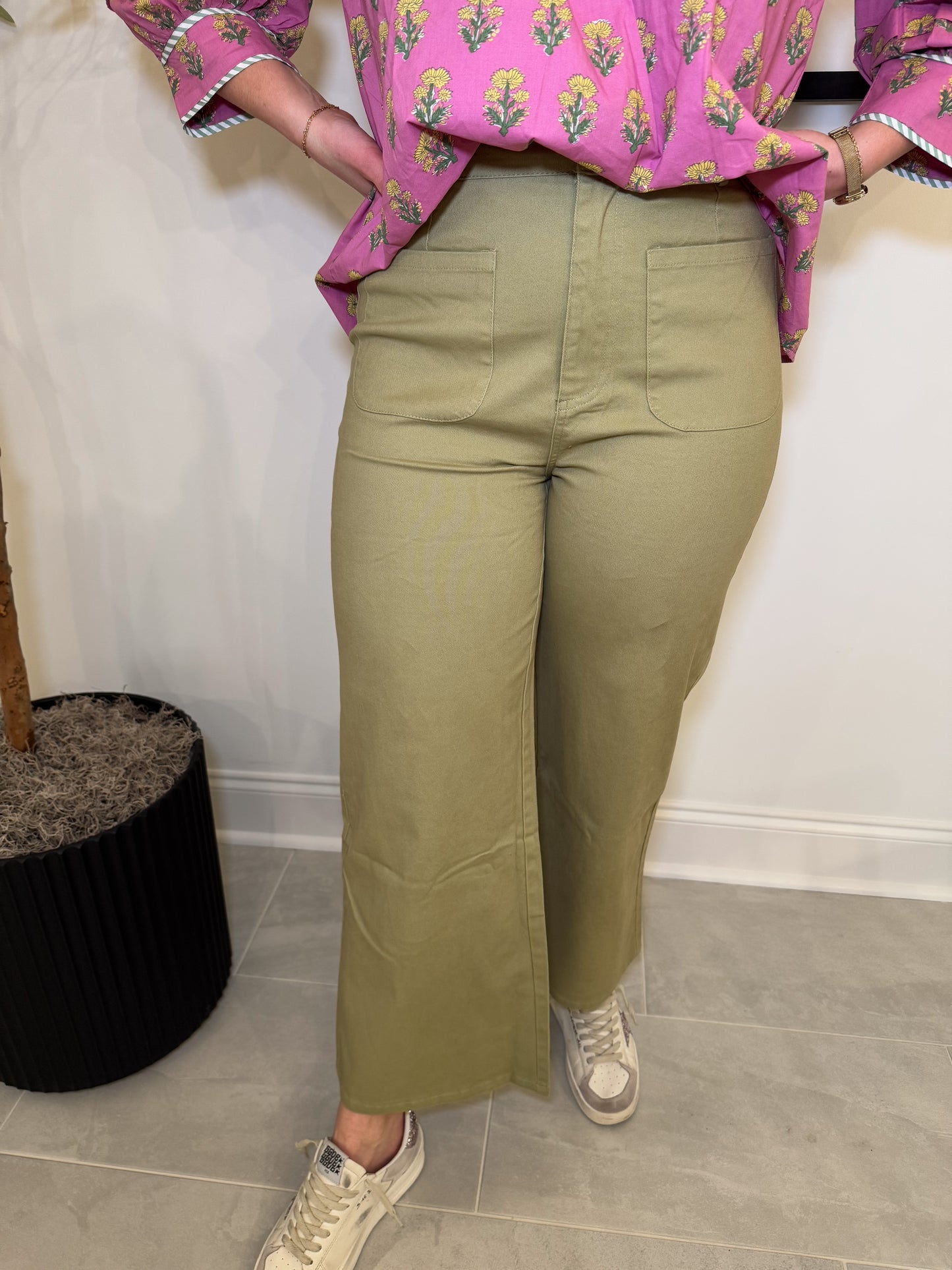 Light Olive Pants