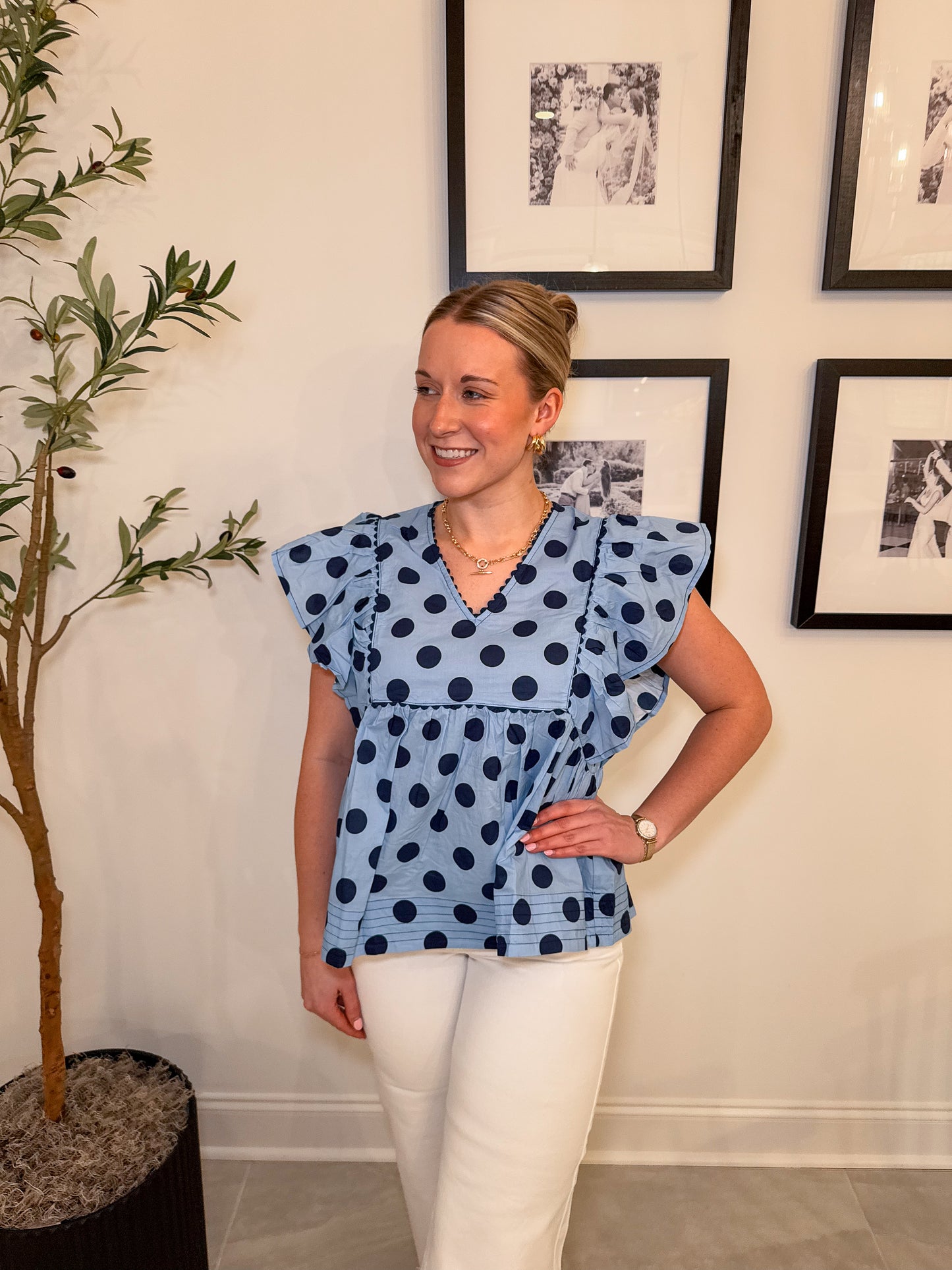 Molly Polka Dot Top