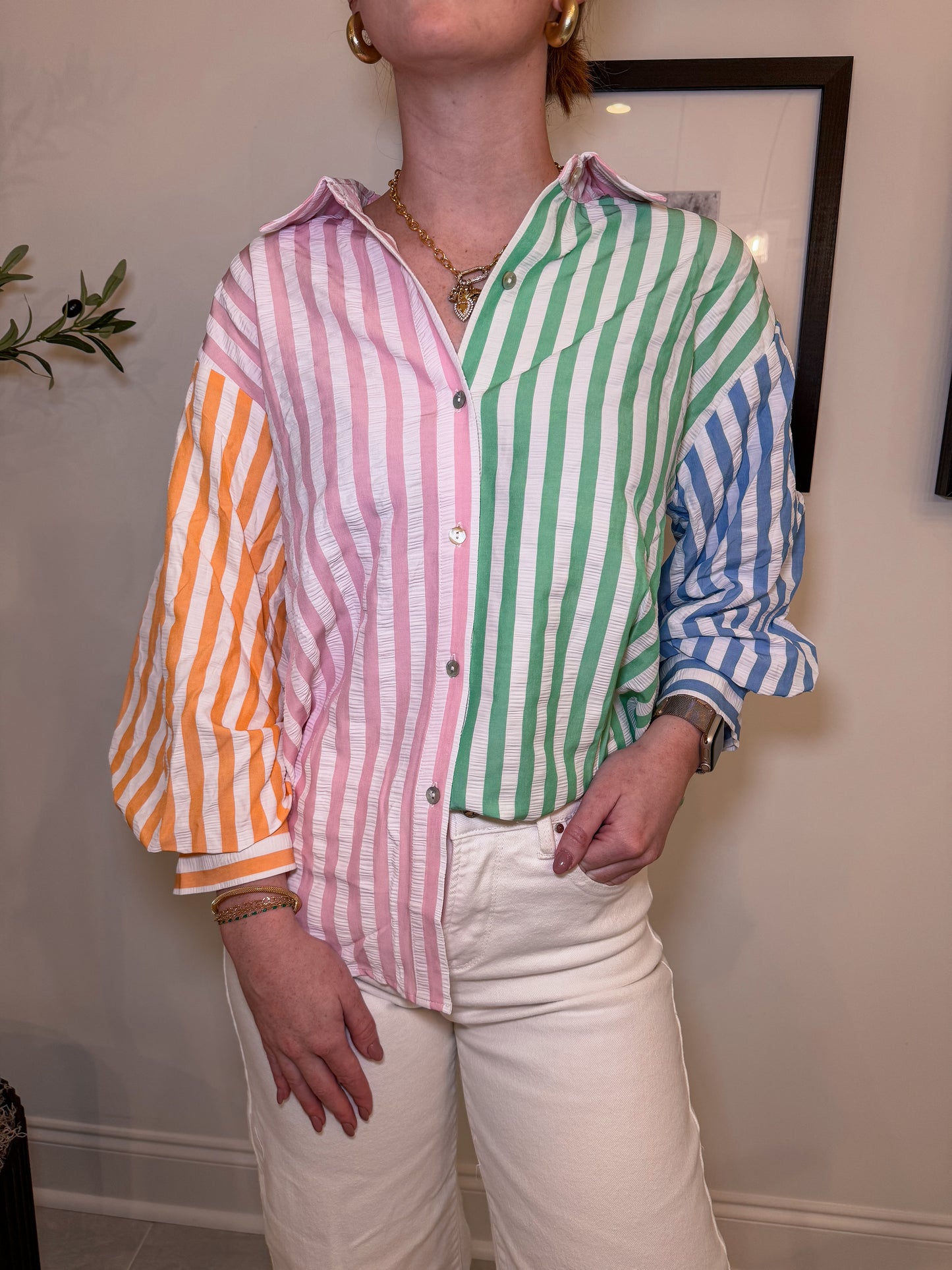 Brighter Days Button Down Top