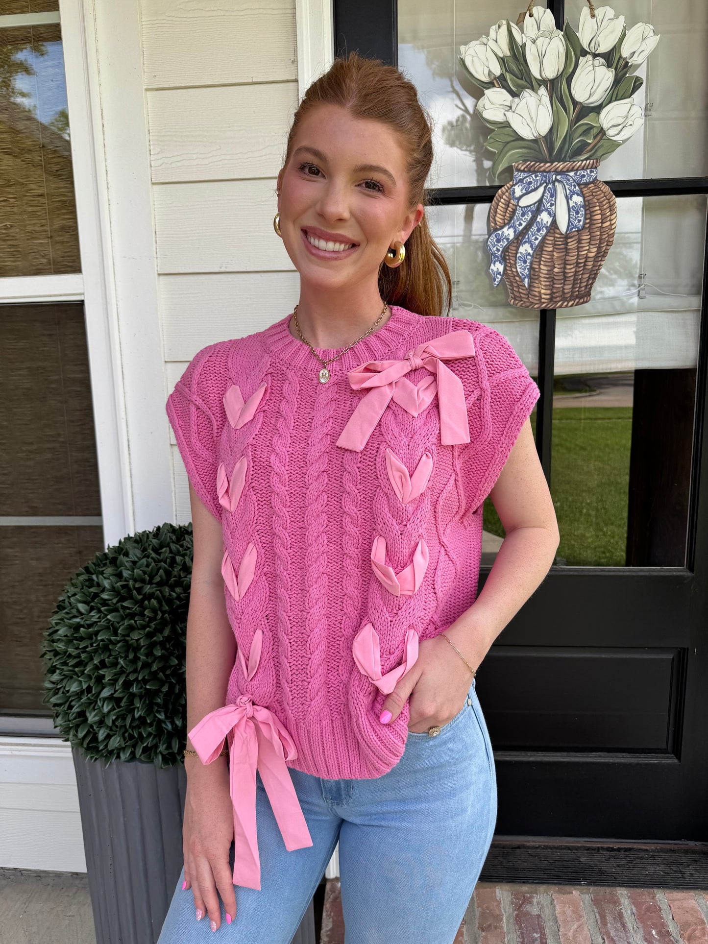For The Love of Bows Sweater