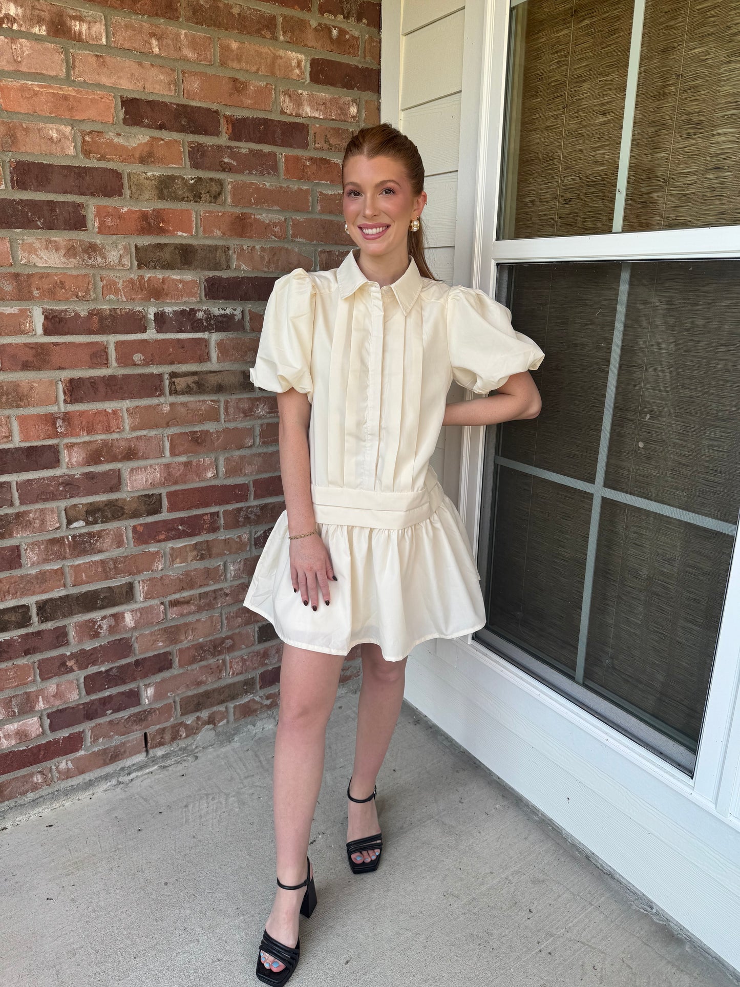 Pure Elegance Cream Dress