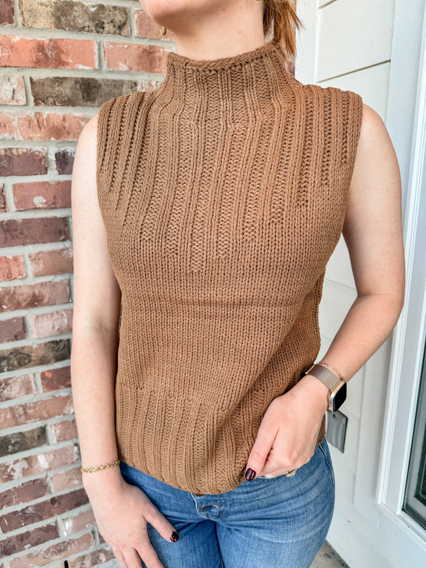 Patton Turtleneck Knit Vest