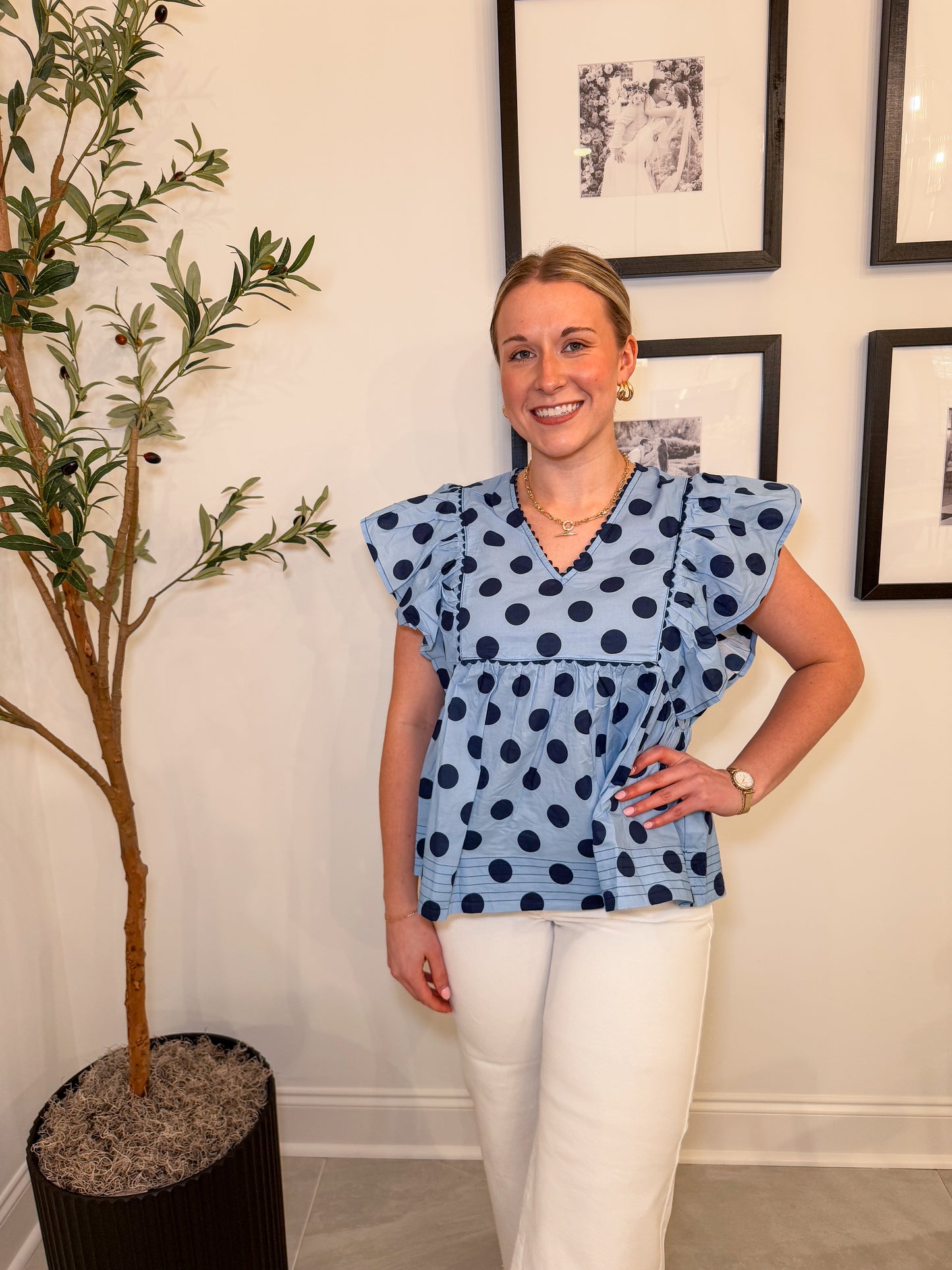 Molly Polka Dot Top