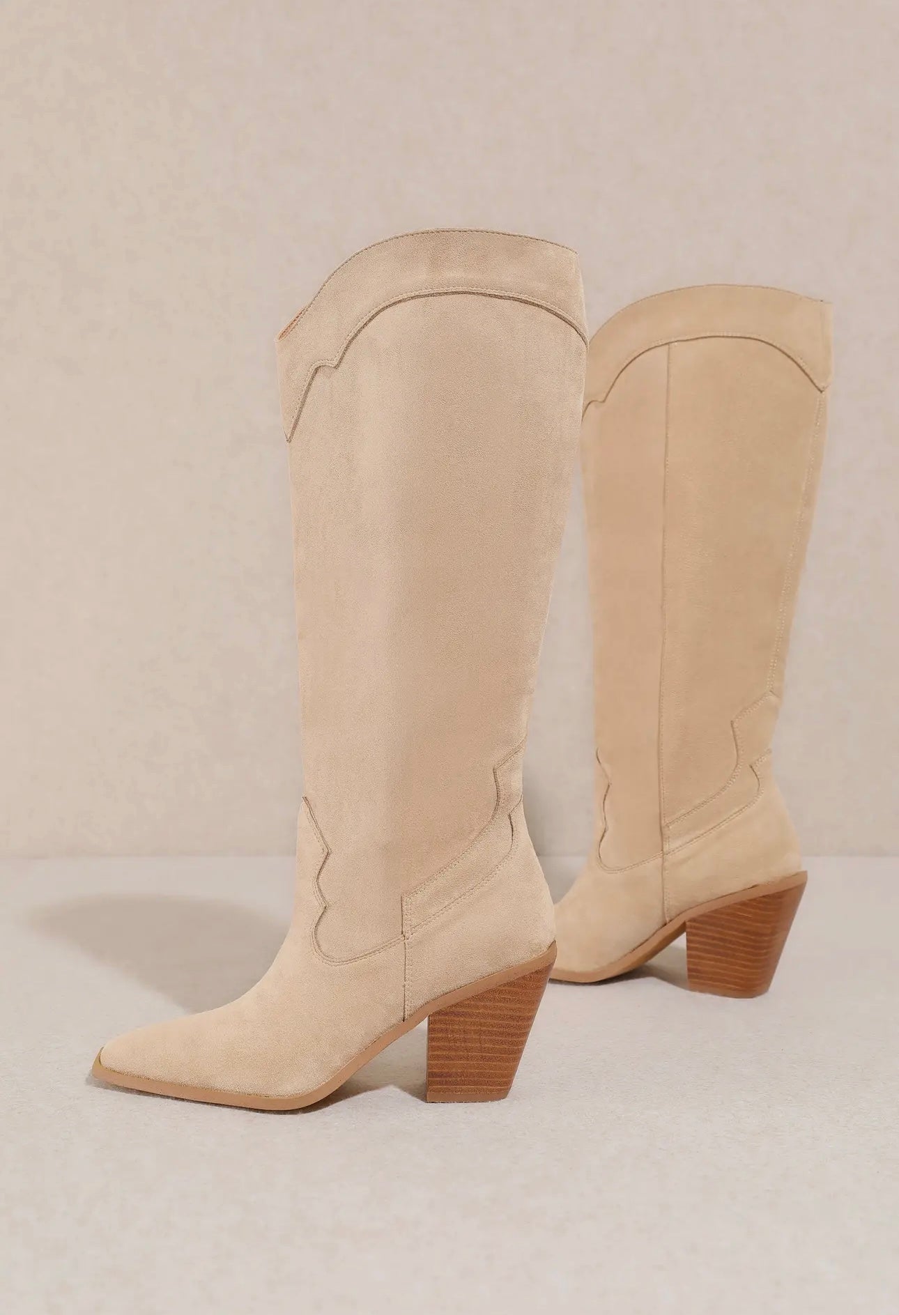 Classy Suede Beige Boots