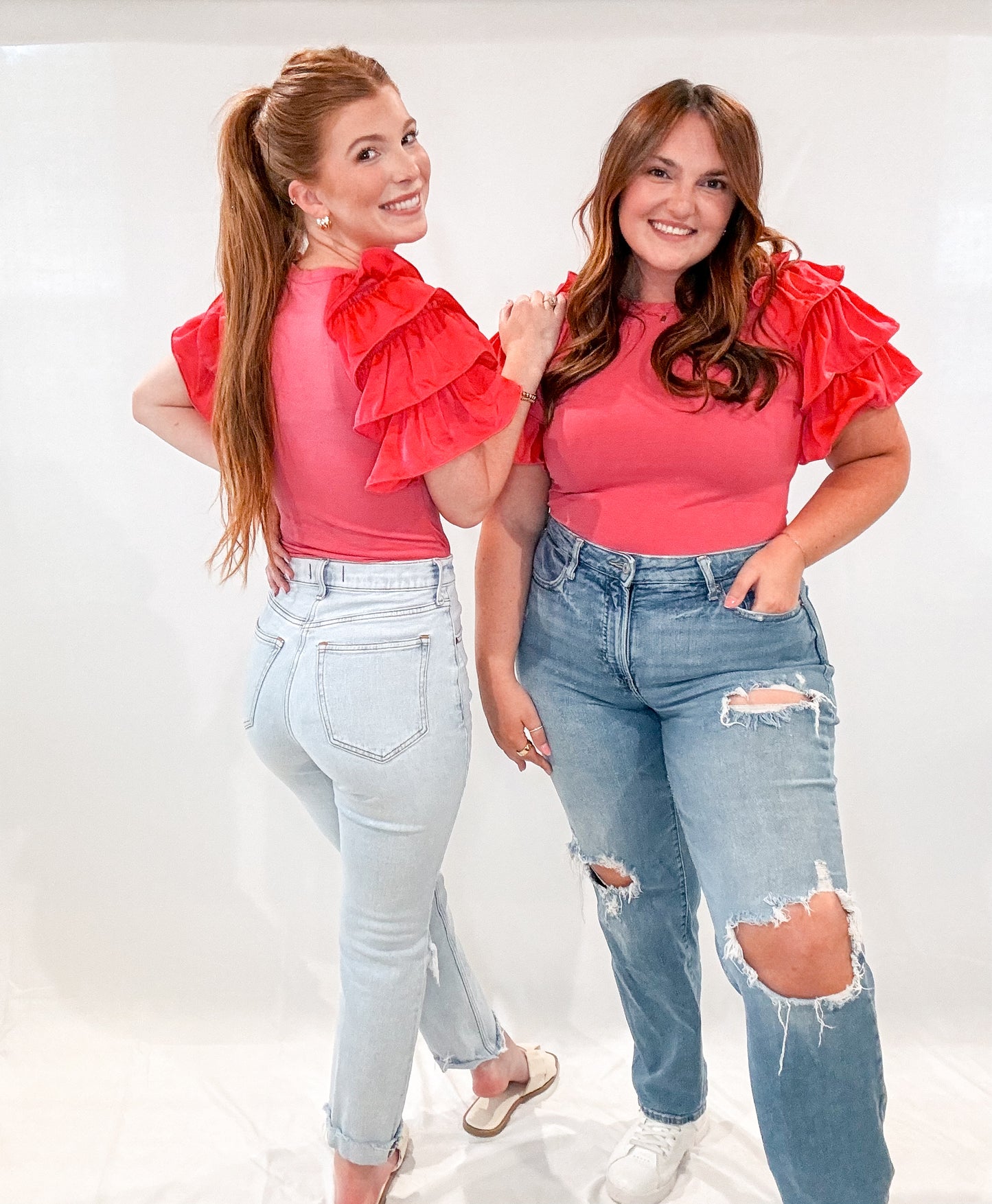Ruffle Sleeve Bodysuit