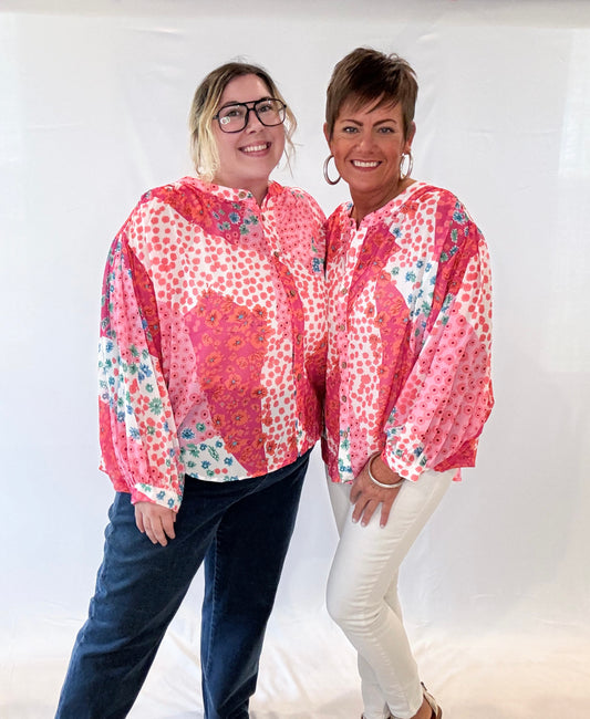Oversided Gettin' Groovy Button Down Shirt
