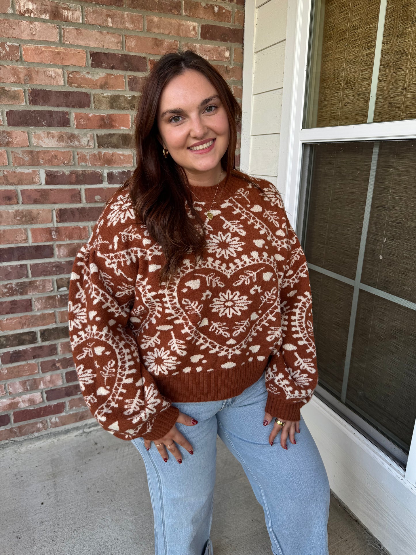 Butter Scotch Hearts Sweater