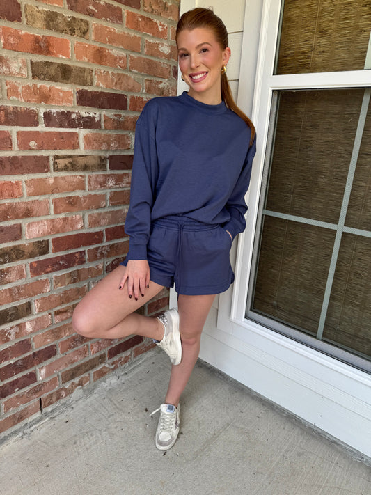 Camille Sweatshirt & Shorts Set
