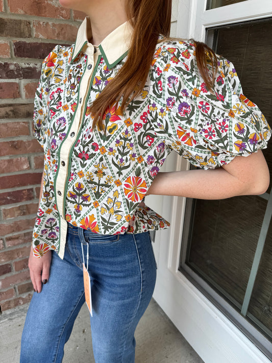 Terrace Views Floral Top