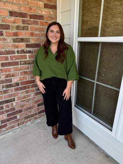 Moss Everyday Dream Ribbed Top