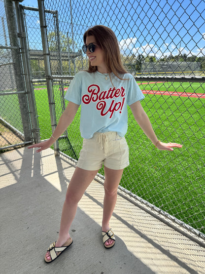 Batter Up Slight Crop Tee