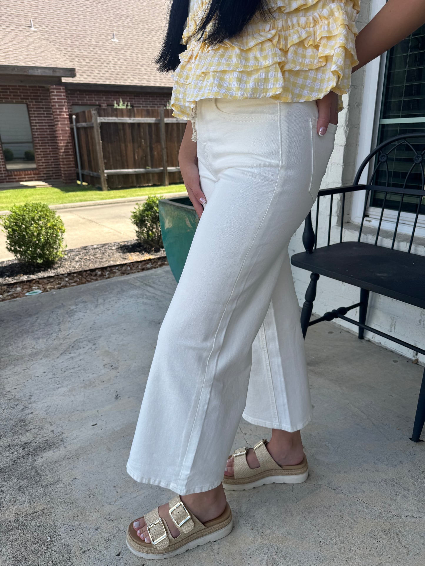 Summer Styles High Rise Drawstring Vervet Jeans