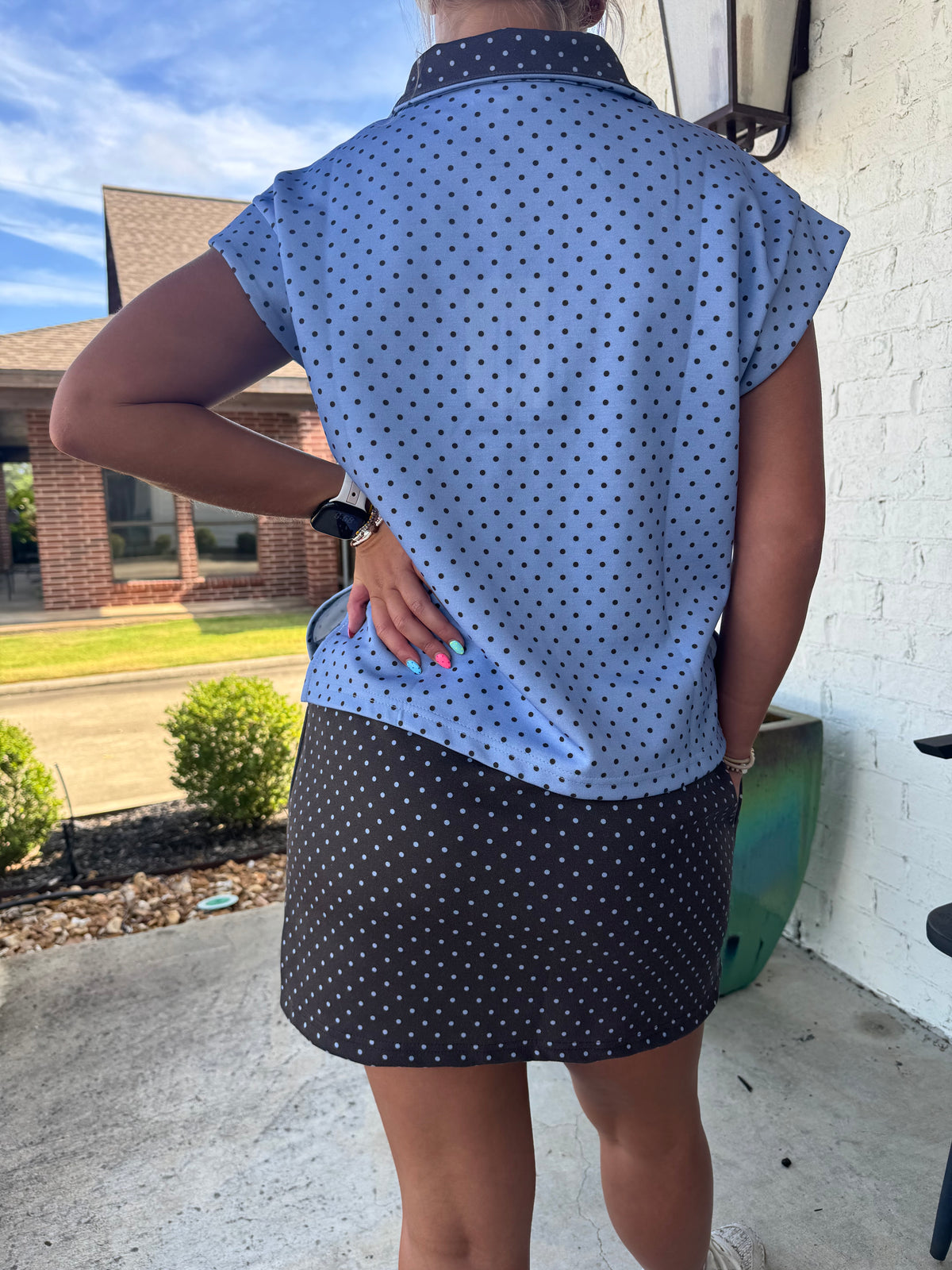 Perfect Pair Polka Dot Skirt Set