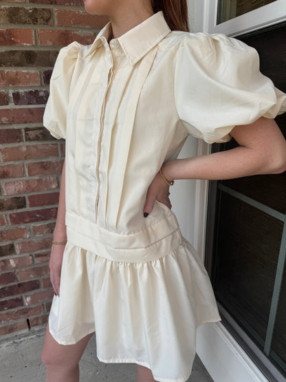 Pure Elegance Cream Dress
