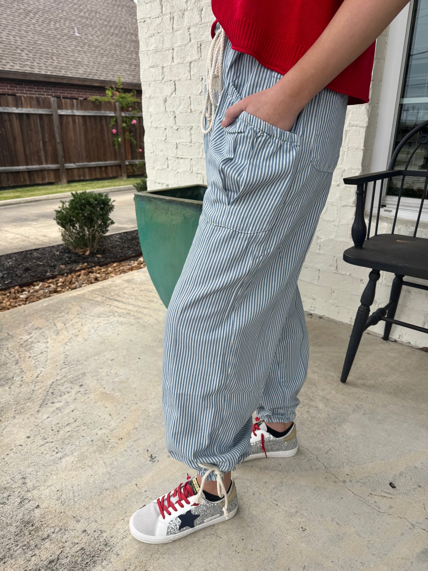 Perfectly Striped Parachute Pants