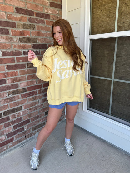 Jesus Saves Mockneck Sweatshirt