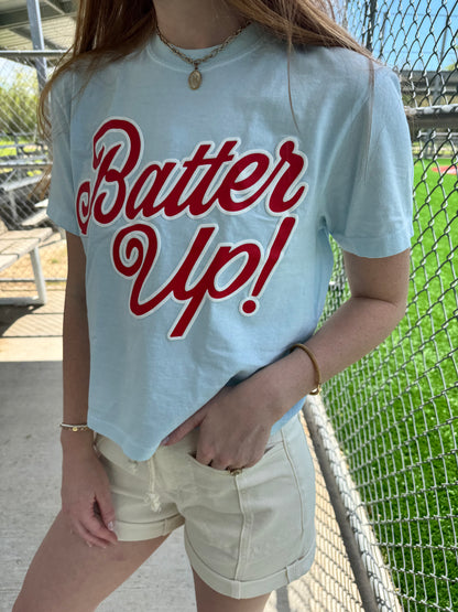 Batter Up Slight Crop Tee