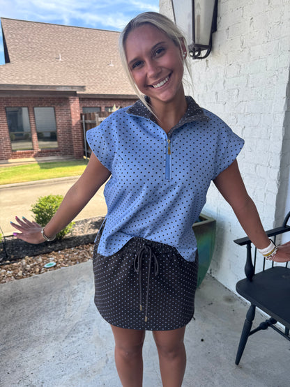Perfect Pair Polka Dot Skirt Set