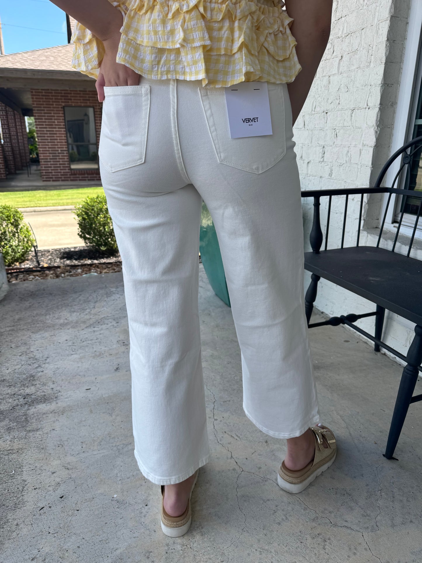 Summer Styles High Rise Drawstring Vervet Jeans