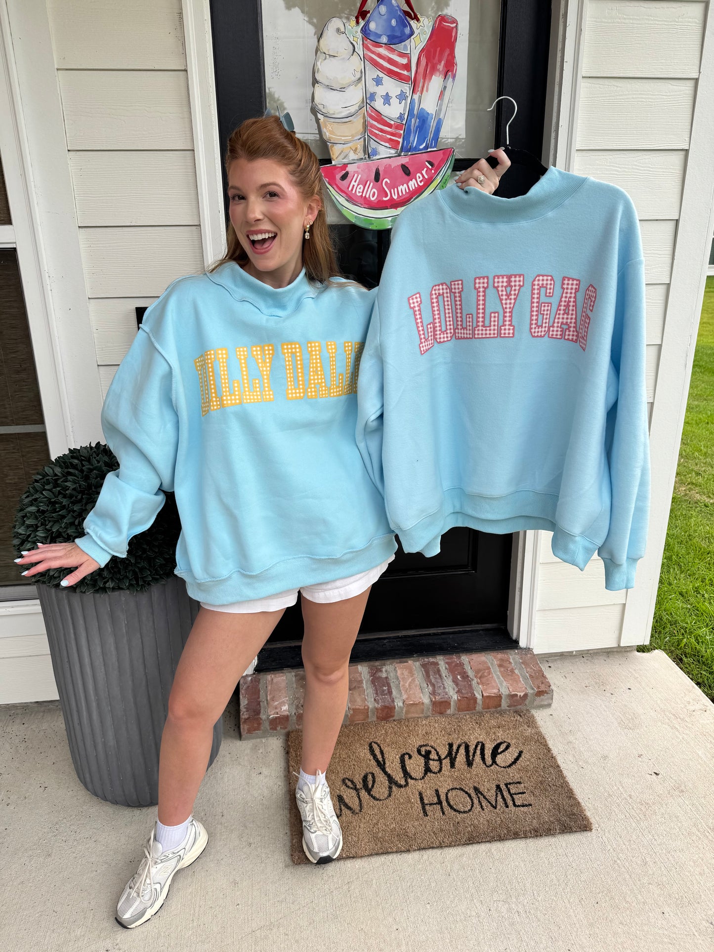 Aqua Dilly Dally Mockneck
