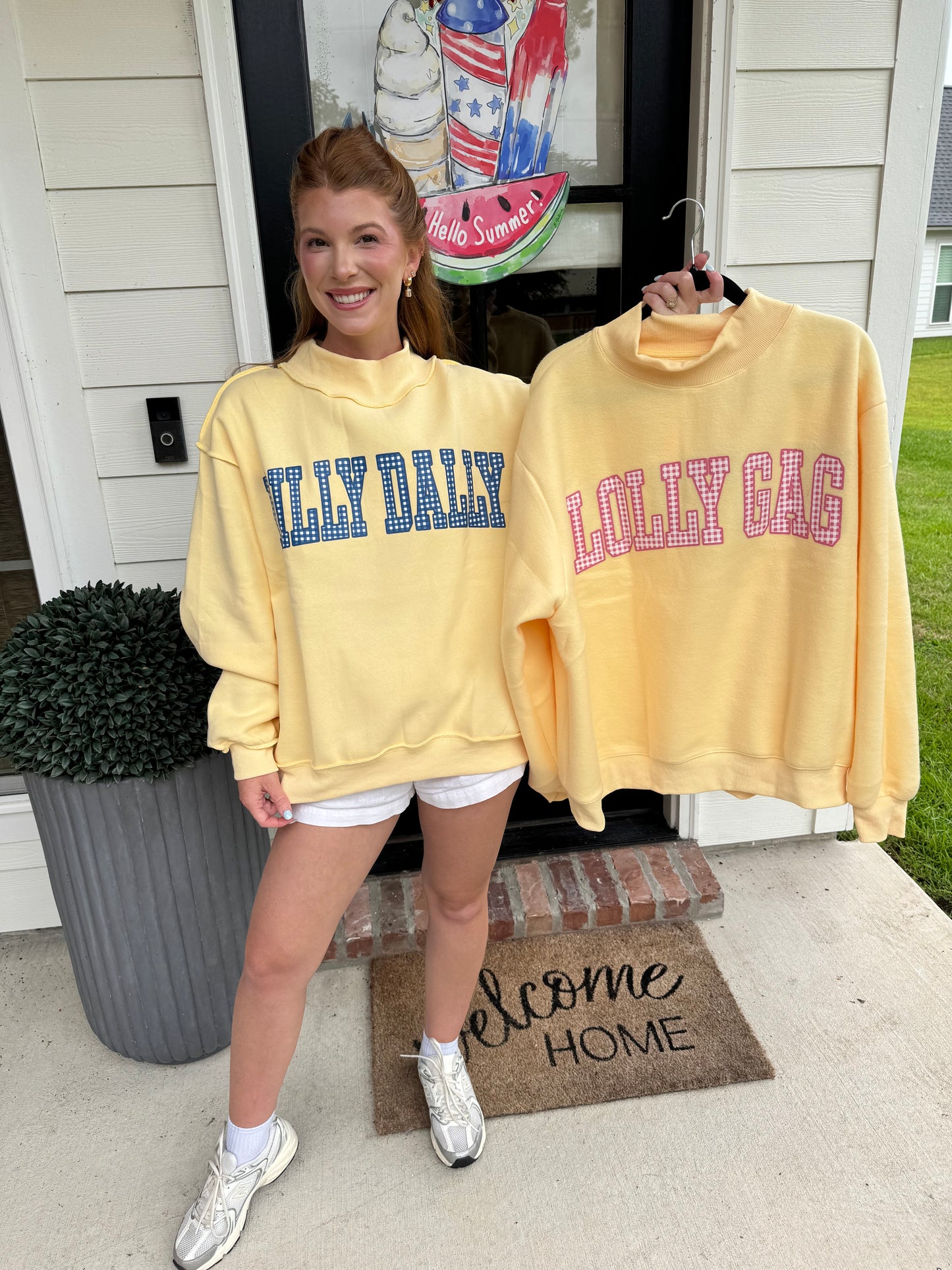 Butter Yellow Dilly Dally Mockneck