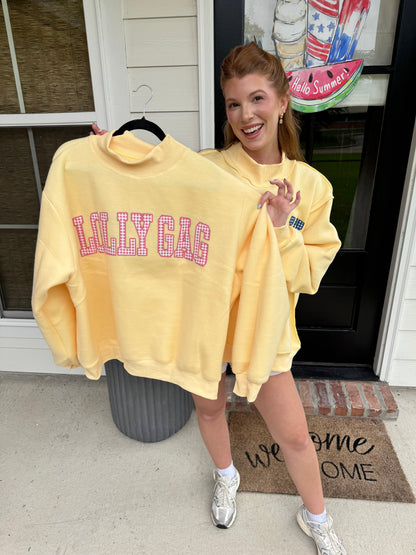 Butter Yellow Dilly Dally Mockneck