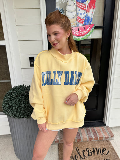 Butter Yellow Dilly Dally Mockneck