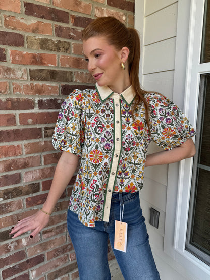 Terrace Views Floral Top