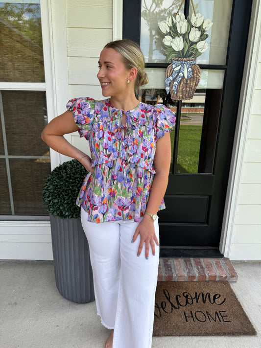 Feelings of Fun Lavender Top