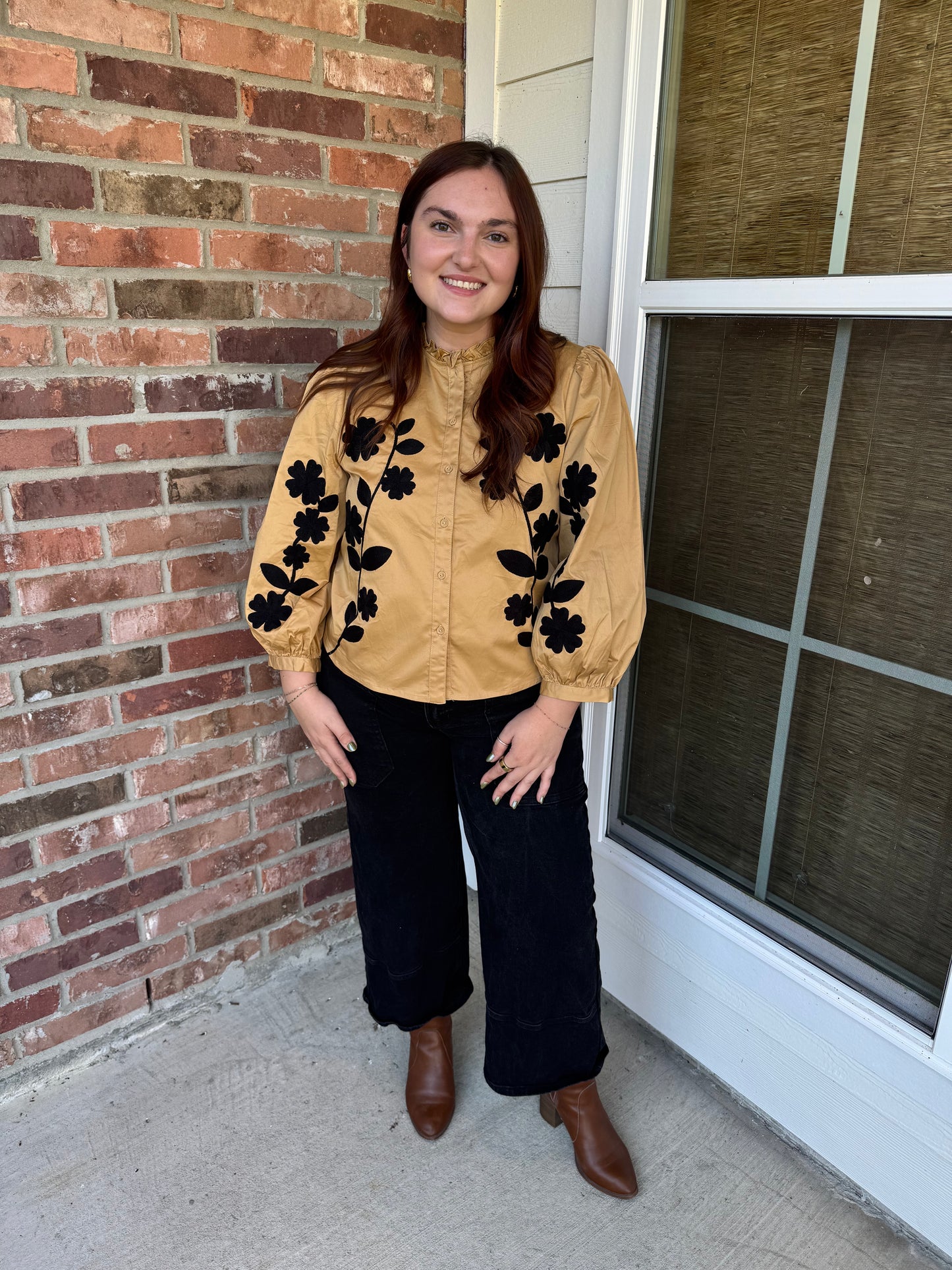 Brooke Floral Embroidered Top