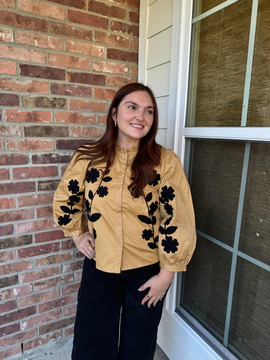 Brooke Floral Embroidered Top