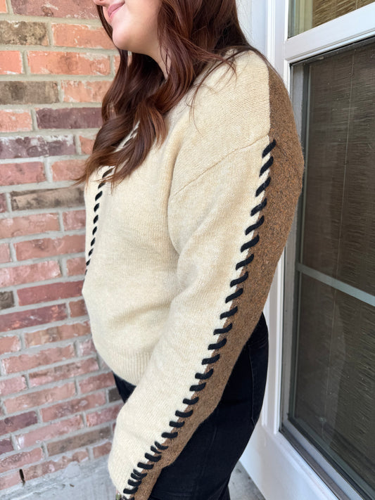 Paige Whipstitch Sweater