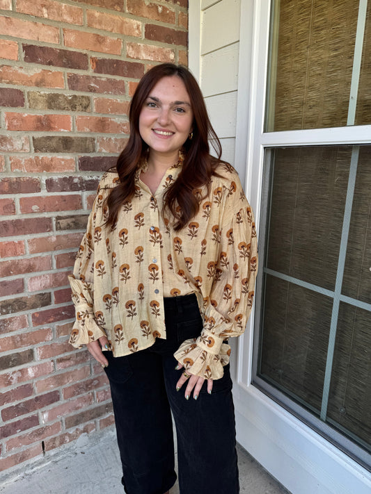 Botanical Blooms Top