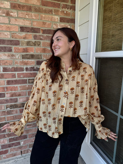 Botanical Blooms Top