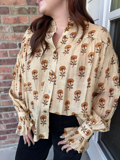 Botanical Blooms Top