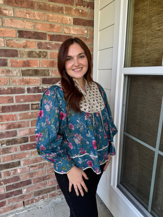 Fallon Florals Top
