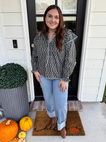 Hampton Floral Futter Top