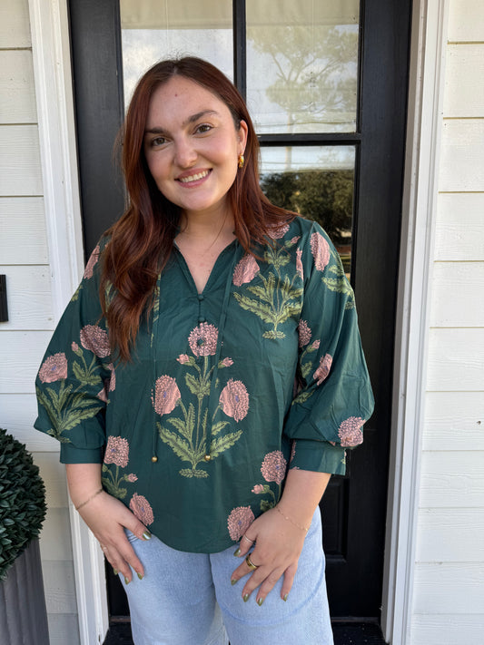 Evening Florals Blouse
