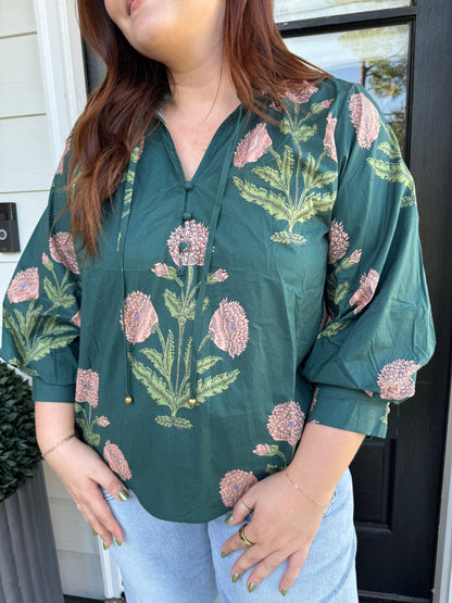 Evening Florals Blouse