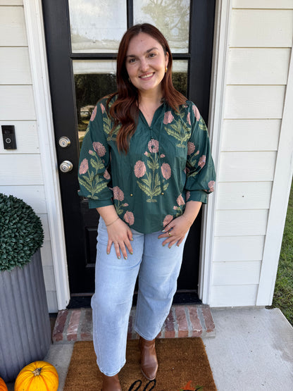 Evening Florals Blouse