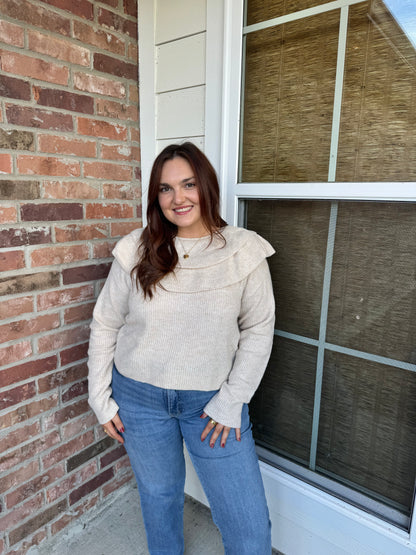 Ruffle Me Up Sweater Top