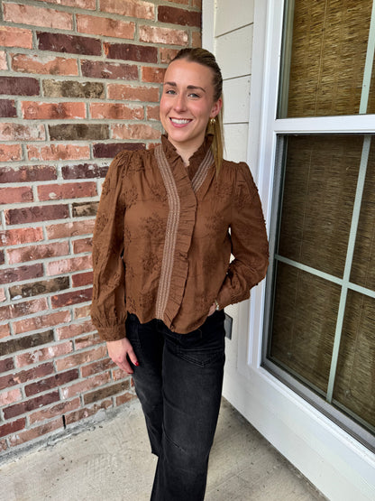Betty Embroidered Florals Blouse