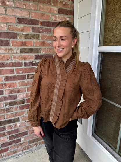 Betty Embroidered Florals Blouse