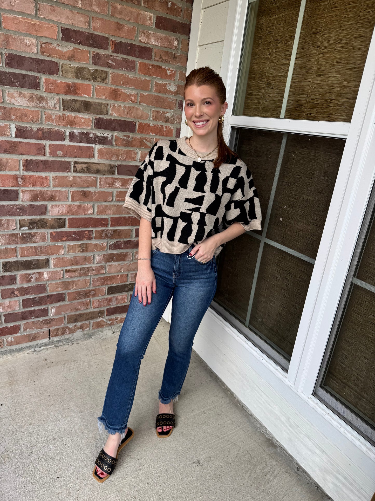 Gaidry Geometric Sweater